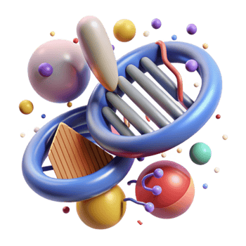 wonderful artistic Human Gene Therapy Illustration Isolated high quality png