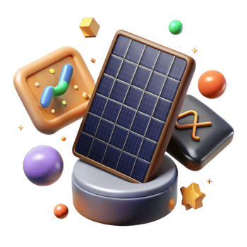 stunning contemporary Solar Energy Icons Set Isolated on Transparent Background detailed png