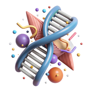 impressive classic Dna Double Helix Structure Cutout White Background genuine png