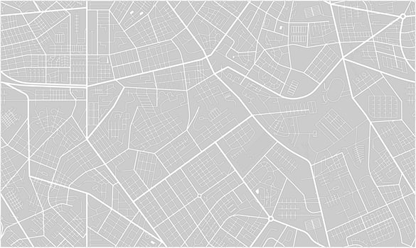 City town map seamless pattern plan with streets vector