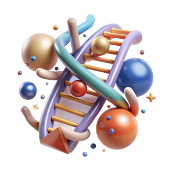 wonderful minimalist Dna Replication Process Illustration Transparent original png