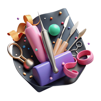 beautiful artistic Surgical Instruments Scalpel and Forceps Isolated premium png