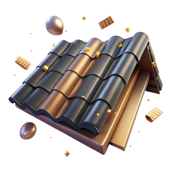 magnificent rustic Metal Roof Tiles Transparent Background png