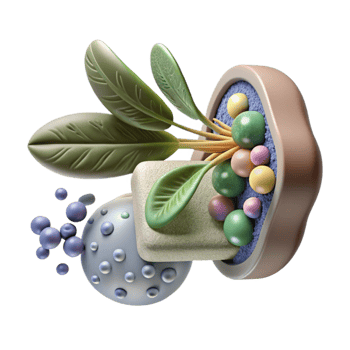 dramatic modern Plant Microbiome Microscopic View Transparent high quality png