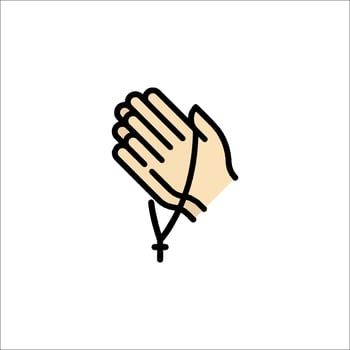 Praying hands icon, prayer, religion, religion icon, prayer, religion, religion icon, vector