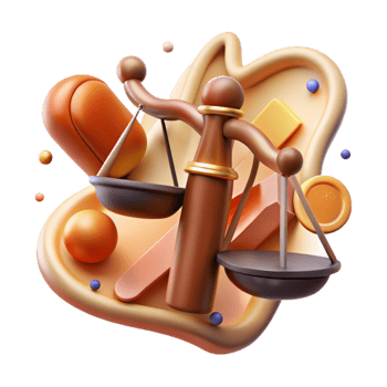 beautiful abstract Abstract Justice Symbol Warm Tones Isolated png