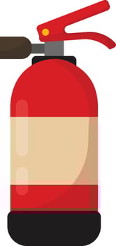 Red Fire Extinguisher Tank vector