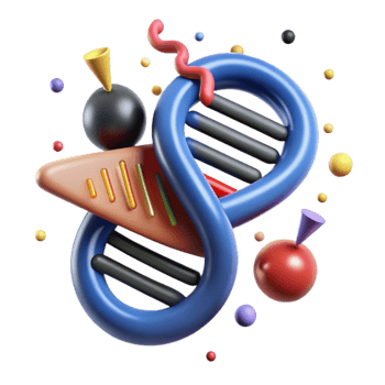 elegant traditional Gene Editing Tool Crispr Illustration Cutout Element high quality png