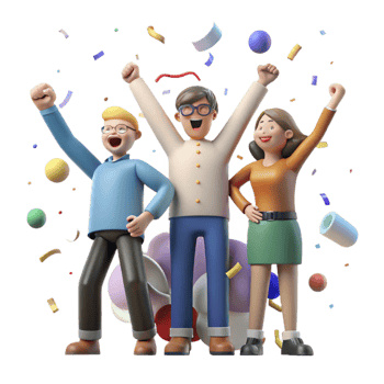 vibrant classic Group of People Cheering Isolated Transparent Background professional png