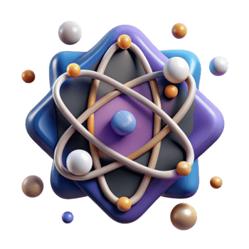 elegant traditional Quantum Computing Network Icon Cutout authentic png