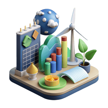 stunning traditional Renewable Energy Infographic with Data Charts Cutout premium png
