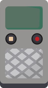 Grey Satellite Phone Device vector