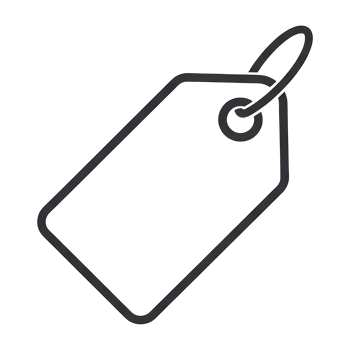 Simple Blank Price Tag Hanging Icon Design png