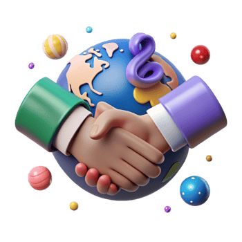 dramatic vintage Handshake Representing Global Partnership Isolated Element genuine png