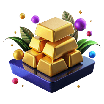 beautiful classic Gold Bars Stack Representing Economic Stability Isolated png