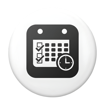 Efficient Time Management and Scheduling Icon png