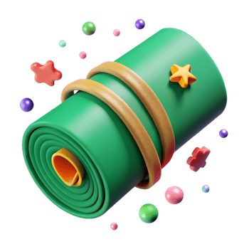 dramatic abstract Green Bandage Roll Isolated Element exclusive png