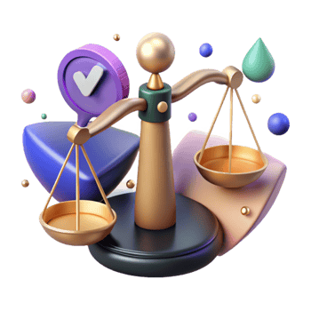 magnificent artistic Social Media Ethical Considerations Icon Isolated Scales png
