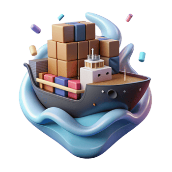 magnificent traditional Cargo Ship at Sea Isolated with Realistic Lighting authentic png
