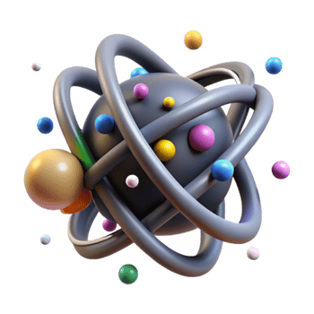 serene minimalist Subatomic Particle Tracks Transparent Background high quality png