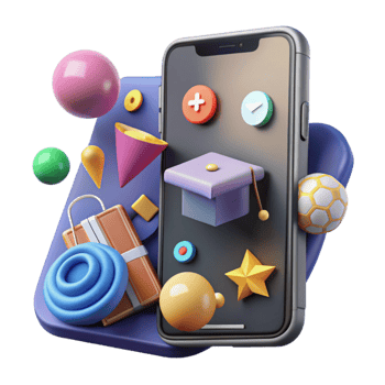 stunning modern Smartphone with Social Media Analytics Chart Isolated authentic png