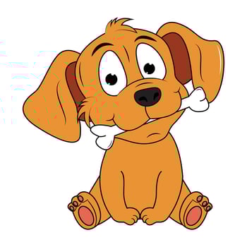 pretty dog design vector