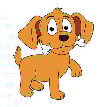 cute dog animal vector
