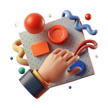 dramatic minimalist Hand Reaching for Red Button Cutout authentic png