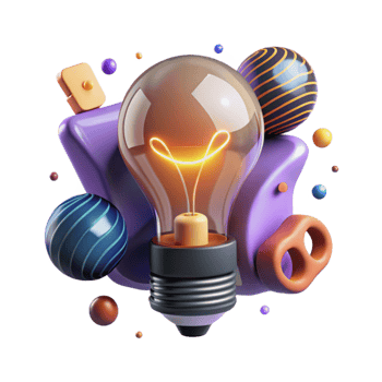 magnificent traditional Glowing Light Bulb Creative Design Transparent Background premium png