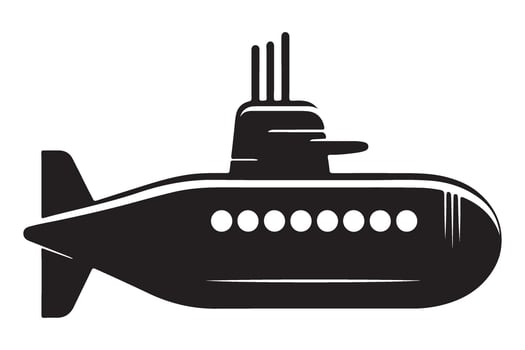 Detailed Submarine Silhouette The Ultimate Guide To Technology vector