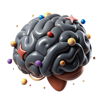 wonderful creative Human Brain Model Bottom View Cutout exclusive png