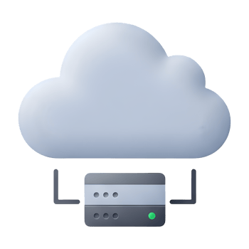 Secure Cloud Server Network Infrastructure Connection png