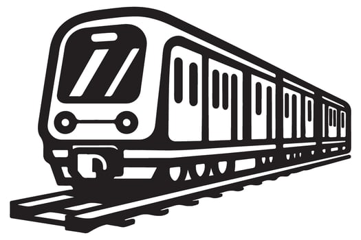Subway Train Car An Urban Transit Transportation Icon vector