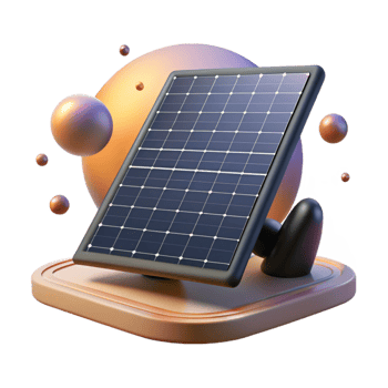 elegant rustic Solar Panel Array Sunset Silhouette authentic png