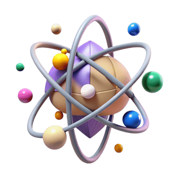 extraordinary rustic Atomic Nucleus Structure Diagram Isolated original png