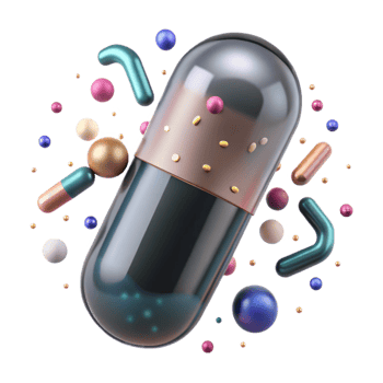 wonderful contemporary Pill Capsule Close Up Front View Transparent Background high resolution png