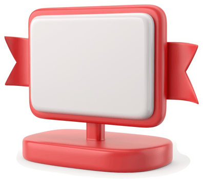 Award-winning product display with blank space. png