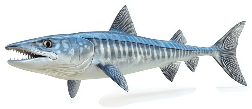 a Detailed illustration of a tarpon fish. png