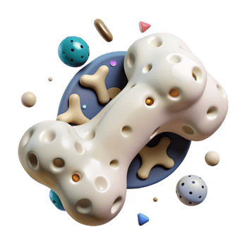 serene contemporary D Printed Bone White Porous Transparent Background exclusive png