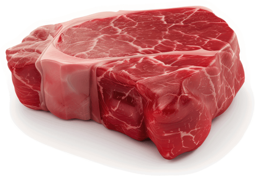 Raw beefsteak, ready for grilling or pan-frying. png