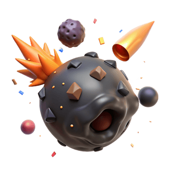 wonderful classic Meteor Impact Explosion Fireball Element genuine png
