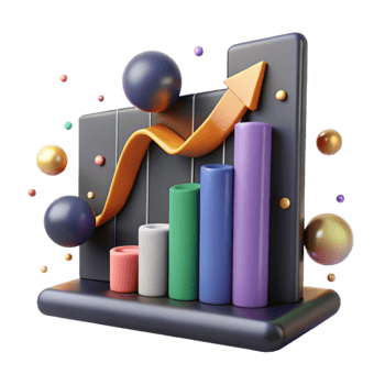 extraordinary abstract Economic Growth Chart with Positive Trend Cutout genuine png