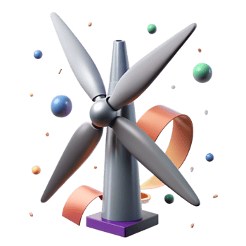 extraordinary contemporary Wind Turbine Blade Aerodynamics Illustration Isolated genuine png