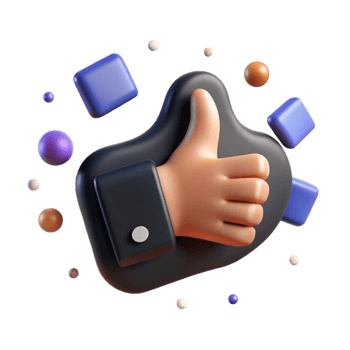 stunning abstract Thumbs Up Icon for Social Media Approval Transparent genuine png