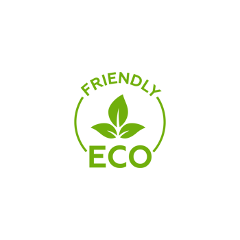 Friendly eco logo design png