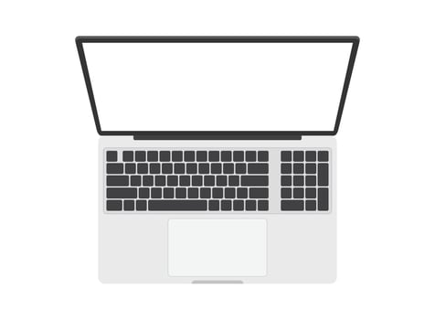 Laptop computer icon isolated on white background illustration vector
