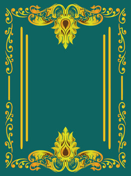 Frame Border with Hand Drawn Ornamental Art vector