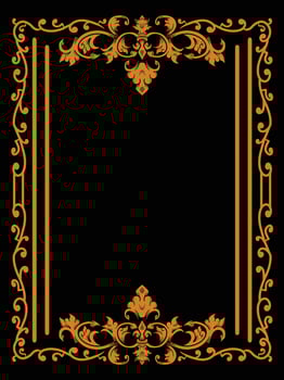 Vintage Card Frame with Ornamental Pattern vector
