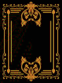 Floral Accent Ornamental Frame Design vector