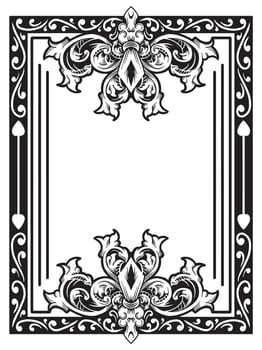 Frame Outline with Arabesque Decoration vector